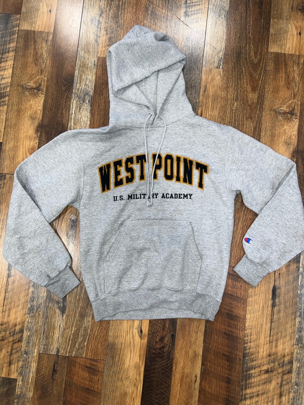 Champion Gray Pullover Hoodie with Branded Tag